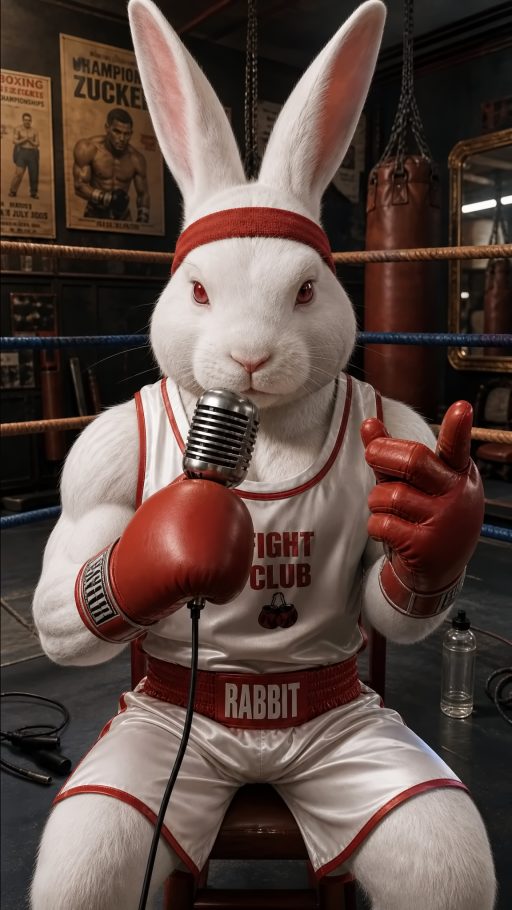Boxer Bunny AI 头像素材