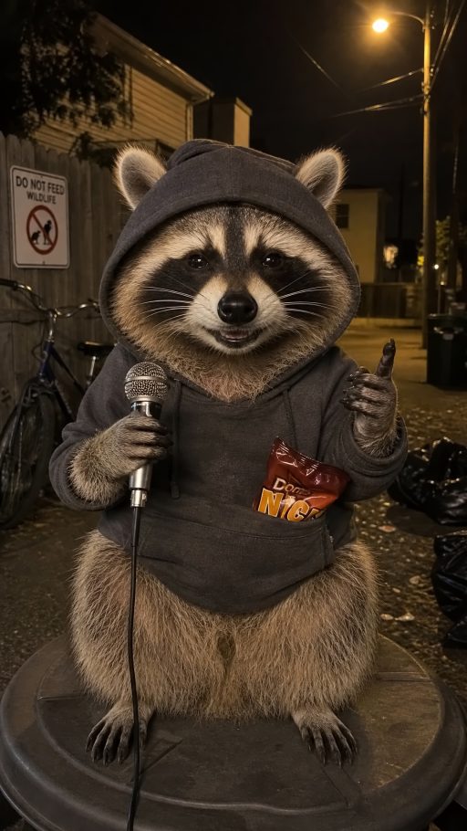 Raccoon Bandit AI 头像素材