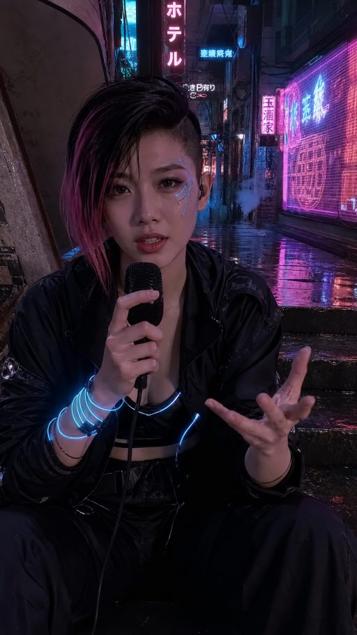 Cyberpunk Runner AI 头像素材