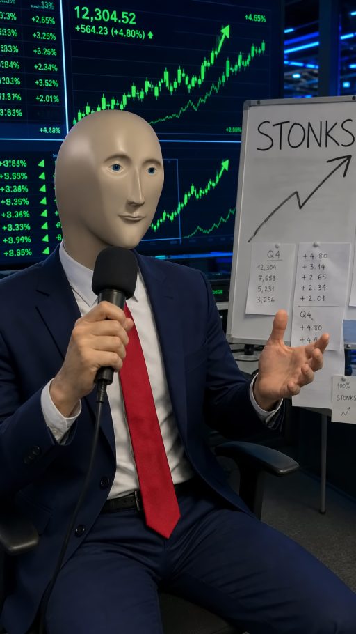 Stonks Man AI 头像素材